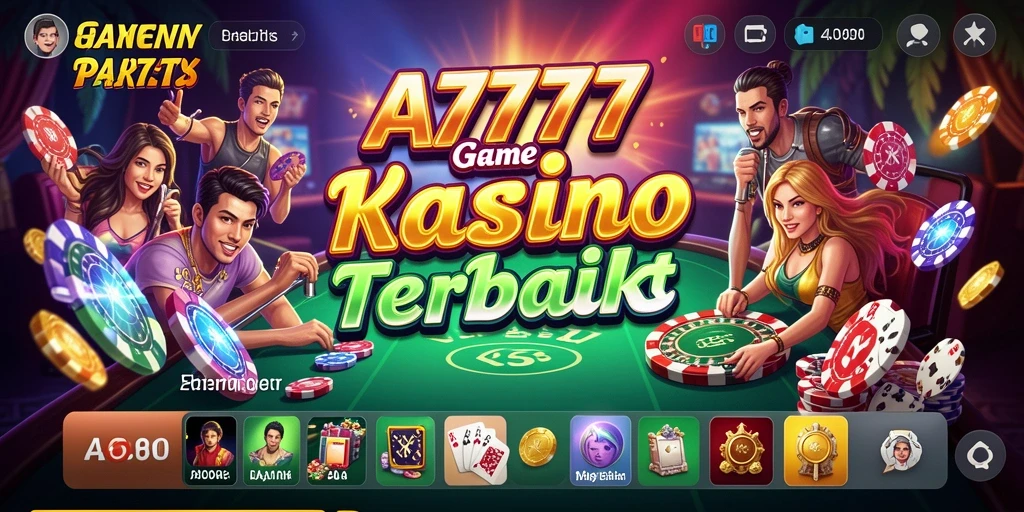 Screenshot gameplay A7777 menunjukkan aksi seru permainan Kasino yang mendebarkan.