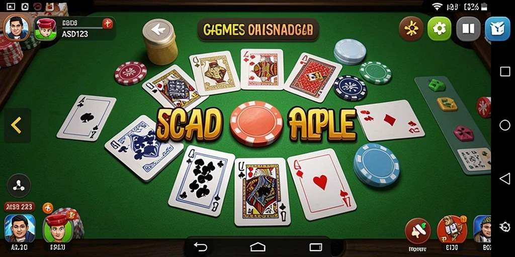 Tampilan gameplay seru pada <strong>ASD123</strong> saat bermain Gaple online.
