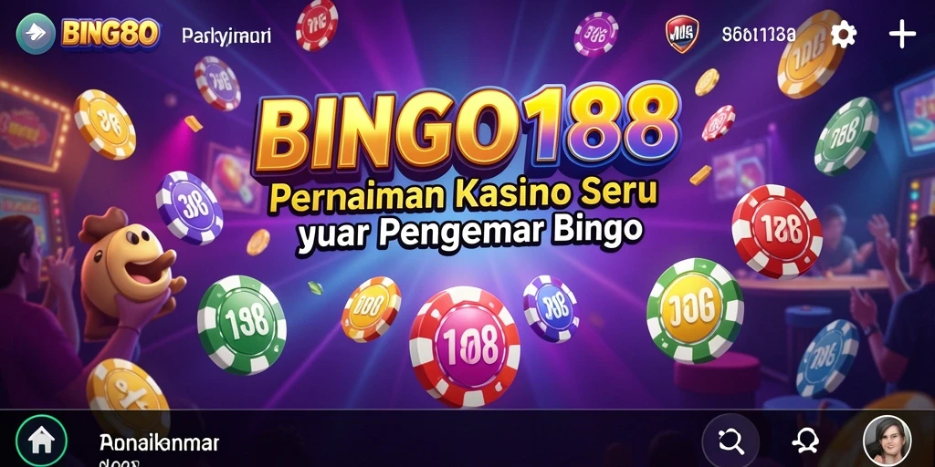 Screenshot utama BINGO188 menampilkan gameplay yang seru dan interaktif.