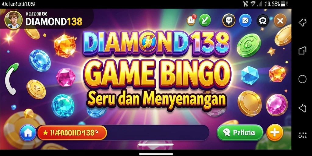 Tampilan utama gameplay DIAMOND138 yang penuh warna dan interaktif.