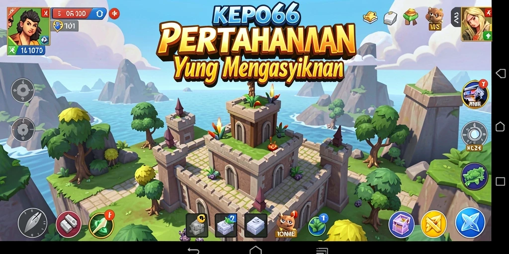 Screenshot gameplay menampilkan aksi seru dalam KEPO66 Tower Defense.
