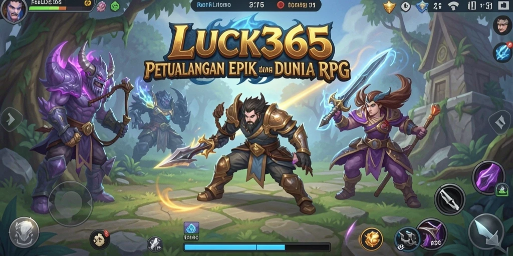 Tampilan gameplay RPG LUCK365 yang menawan dan penuh aksi.