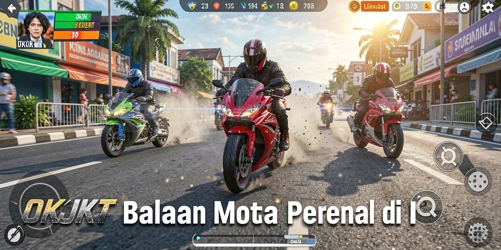 Tampilan gameplay OKJKT yang menarik dan mendebarkan.