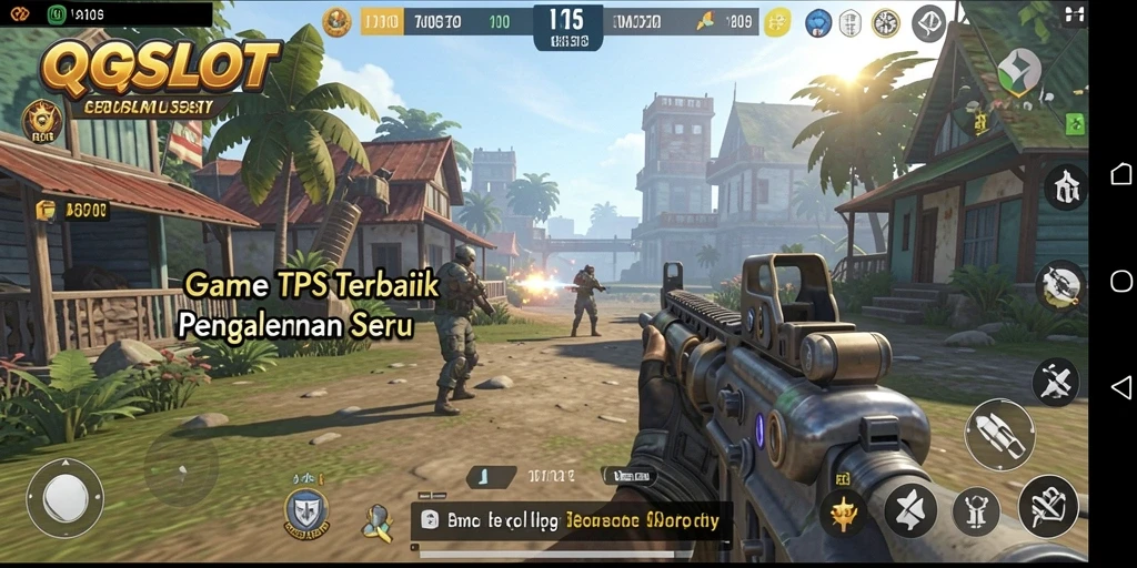 Menggambarkan aksi menegangkan dalam gameplay QQSLOT.