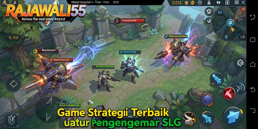Tampilan gameplay menarik dari RAJAWALI55 yang penuh strategi.