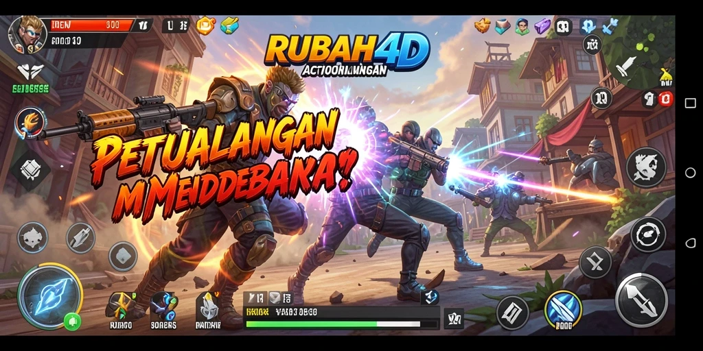 Tampilan layar gameplay menampilkan aksi mendebarkan dalam RUBAH4D.