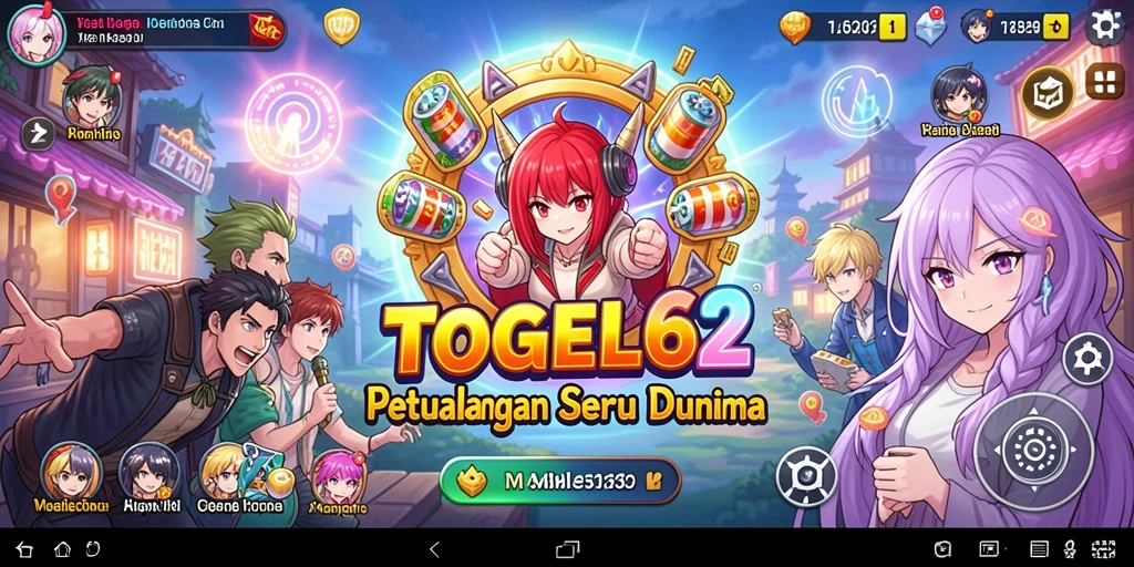 Tangkapan layar menunjukkan aksi menegangkan dalam TOGEL62 dengan karakter anime berjuang.